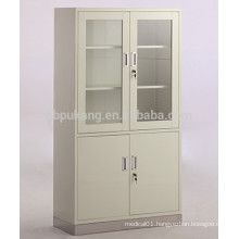 4-door appliance cupboard with stainless steel base